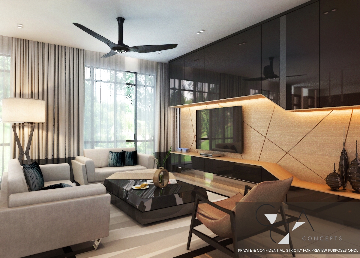 living room interior design renof malaysia